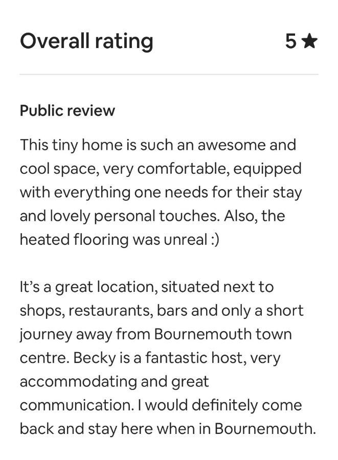 Tiny Home, Boscombe Manor Bournemouth Exterior foto